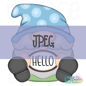 Hello Sitting Gnome JPEG