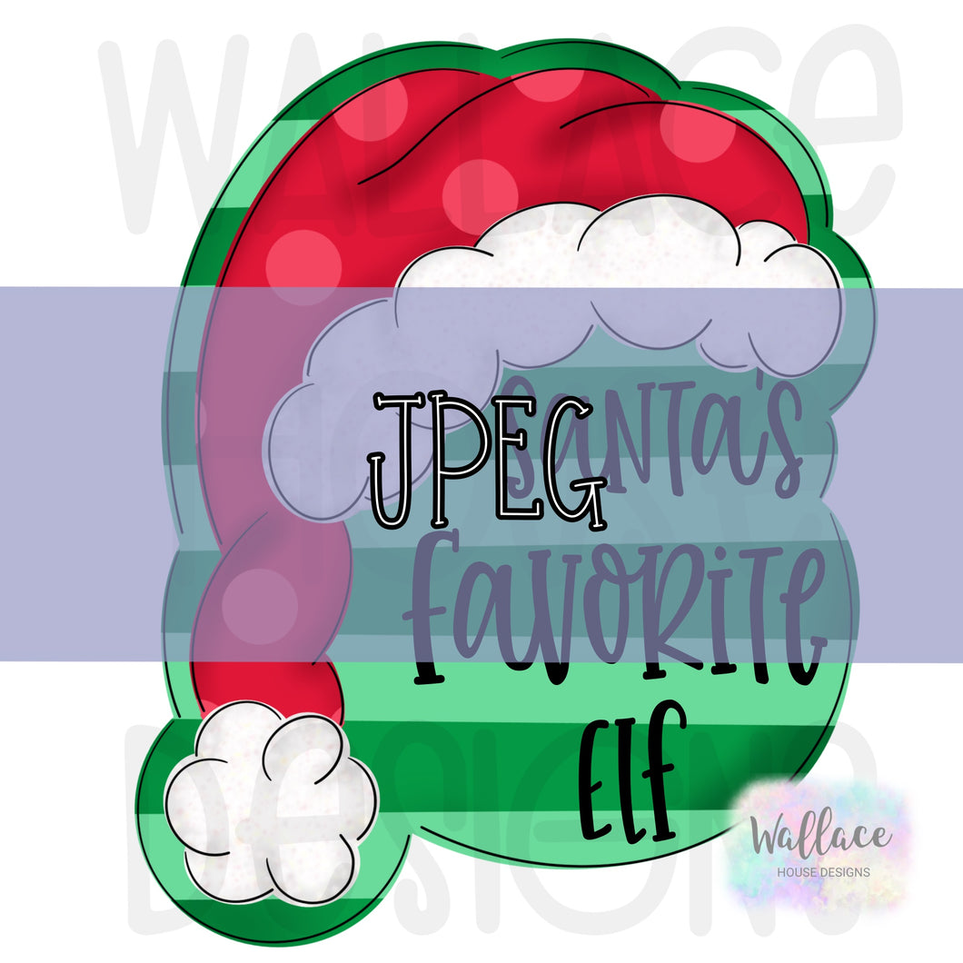 Santa’s Favorite Elf Hat JPEG