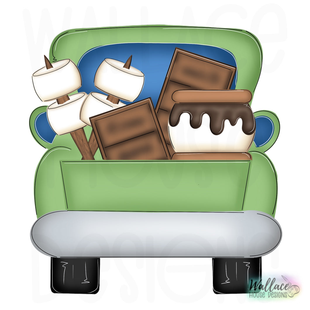 Smores Truck Bed Printable Template