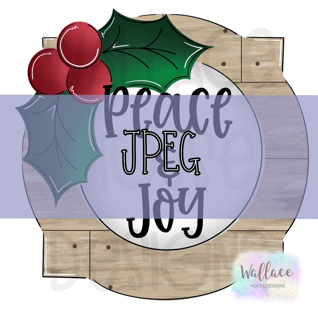 Peace and Joy Holly JPEG