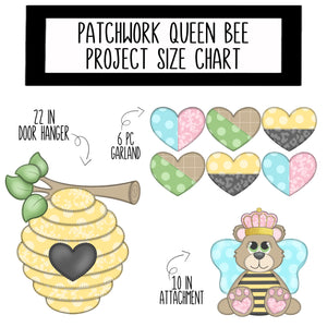 Virtual Paint Party - Patchwork Queen Bee