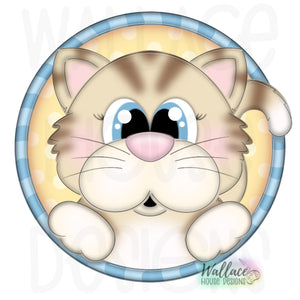 Peekaboo Kitty Cat Printable Template