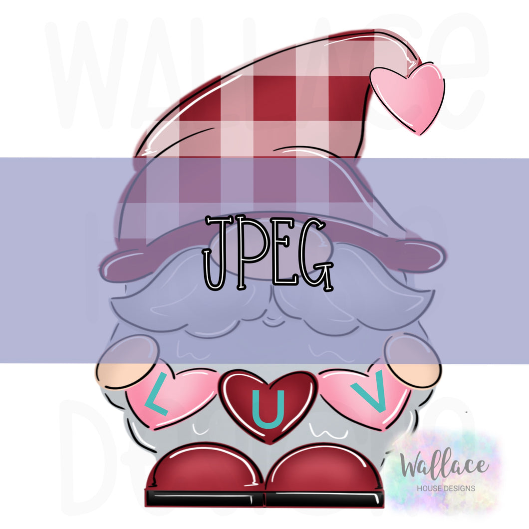 LUV Valentines Gnome JPEG
