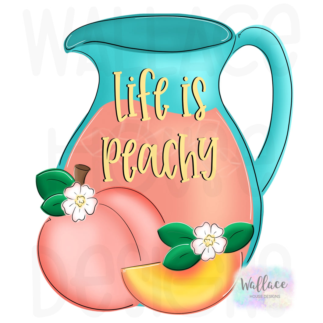 Life is Peachy Pitcher Printable Template