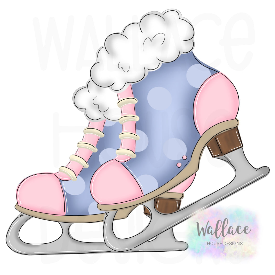 Winter Ice Skates Printable Template Wallacehousedesigns