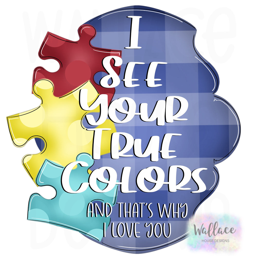 I See Your True Colors Puzzle Printable Template