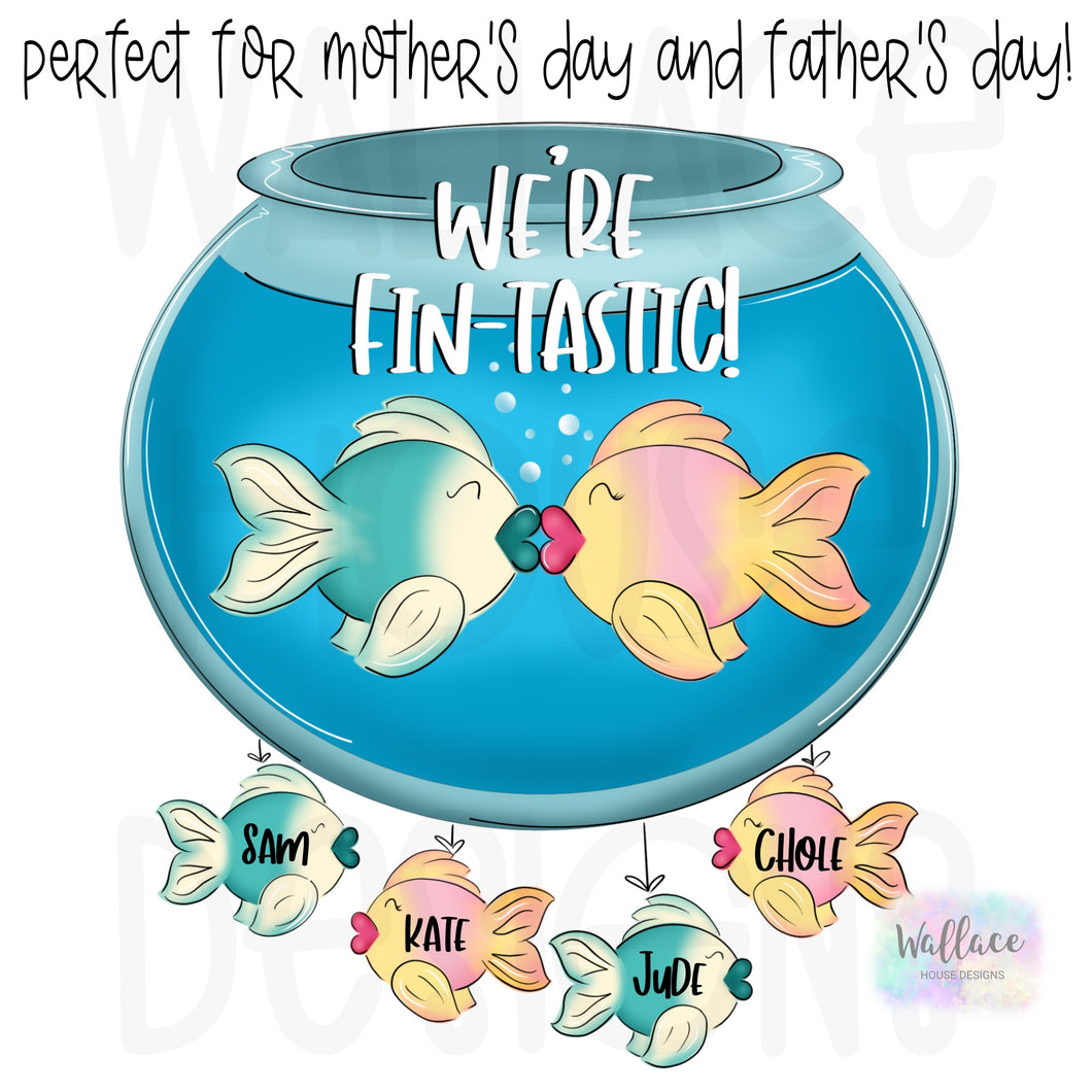 We’re Fin-tastic Fishbowl Printable Template