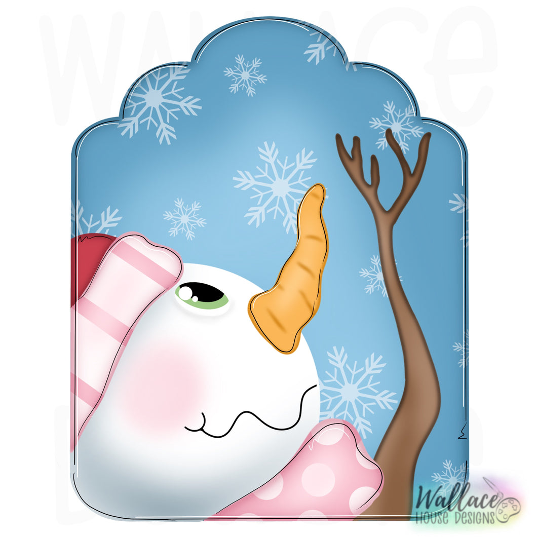 Winter Snowman Tag Printable Template