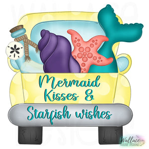 Mermaid Kisses Starfish Wishes Truck Bed JPEG