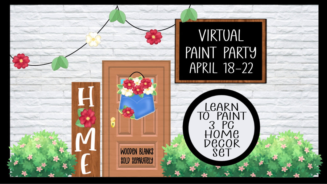 Virtual Paint Party - Pocket Full of Posies.