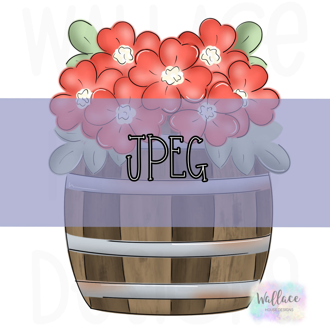 Floral Bourbon Barrel JPEG