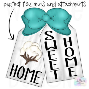 Home Sweet Home Double Tag Cotton Printable Template