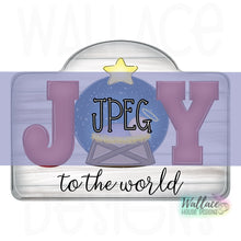 Load image into Gallery viewer, Joy to the World Manger Frame JPEG

