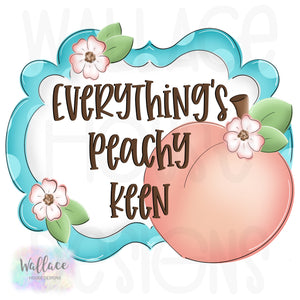 Everythings Peachy Keen Printable Template