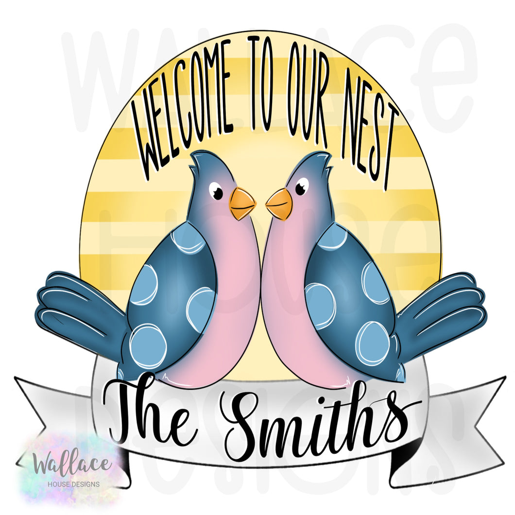 Welcome to Our Nest Banner Printable Template