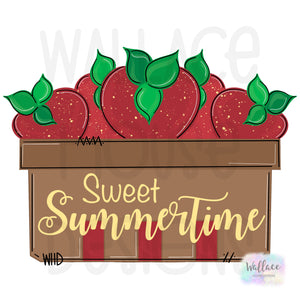Strawberry Basket Sweet Summertime Printable Template