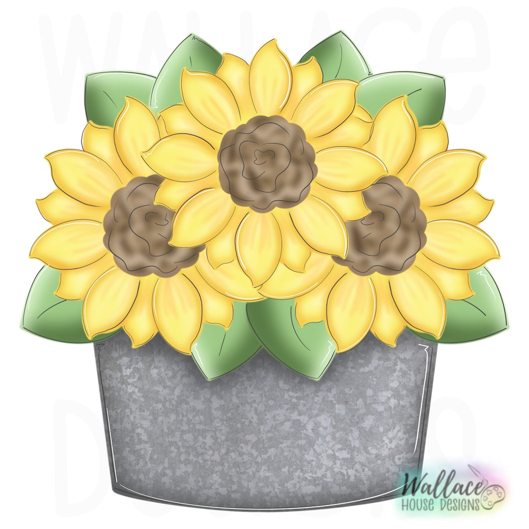 Sunflower Wishes Printable Template