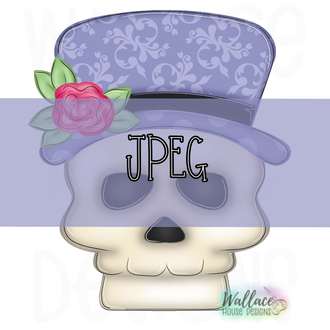 Top Hat Skull JPEG