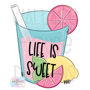 Life is Sweet Pink Lemonade Printable Template