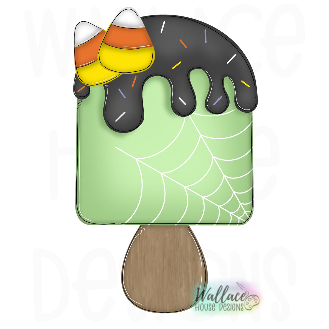 Halloween Candy Corn Popsicle Printable Template