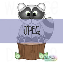 Load image into Gallery viewer, Woodland Raccoon JPEG
