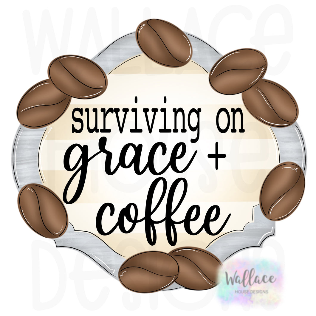 Grace and Coffee Beans Printable Template