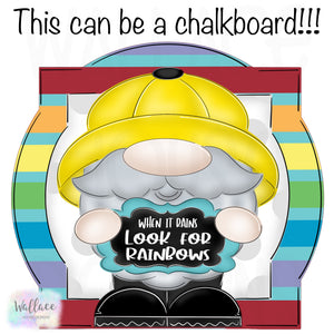 Look for Rainbows Gnome Printable Template