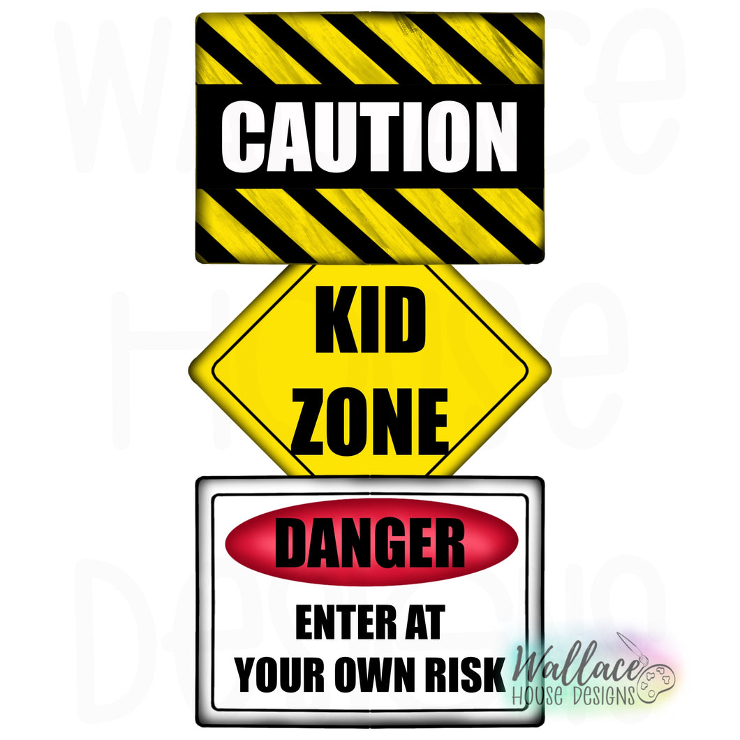 Kid Zone Caution Sign Printable Template
