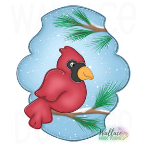 Snowy Cardinal JPEG