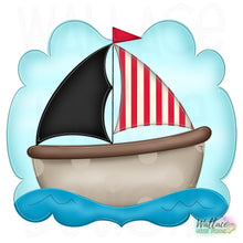 Load image into Gallery viewer, Pirate Sail Boat Frame JPEG
