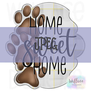 Home Sweet Home Pawprints JPEG