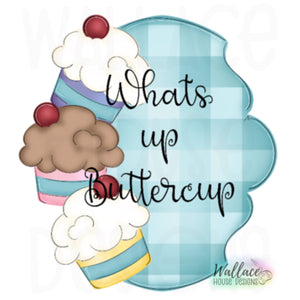 Whats Up Buttercup Trio Frame Printable Template