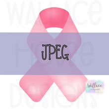 Load image into Gallery viewer, Pink October Awareness Ribbon JPEG
