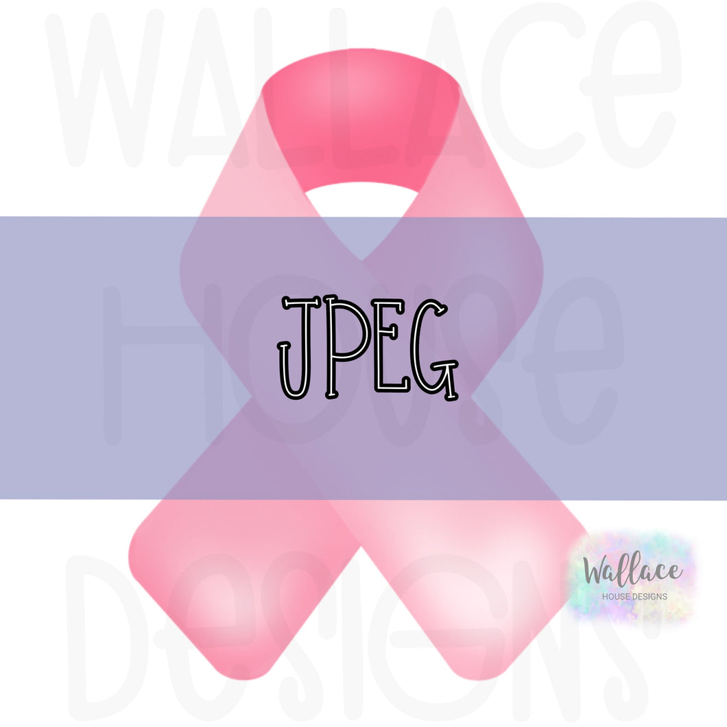 Pink October Awareness Ribbon JPEG