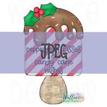 Load image into Gallery viewer, Christmas Holly Peppermint Popsicle JPEG
