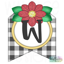 Load image into Gallery viewer, Poinsettia Banner Monogram JPEG
