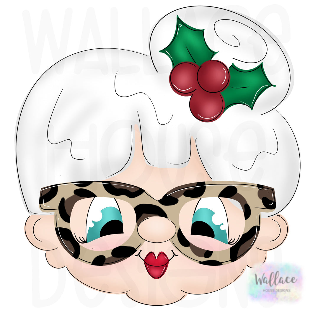 Mrs. Claus (Traditional) Printable Template
