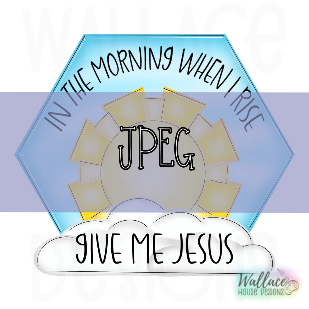 Give Me Jesus Hexagon Frame JPEG