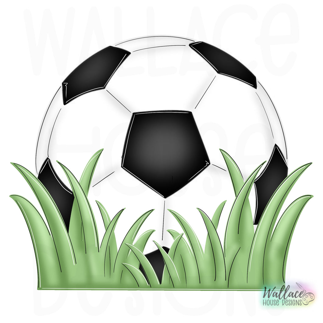 Soccer Ball in the Grass Printable Template – wallacehousedesigns soccer-ball-in-the-grass-printable-template-wallacehousedesigns