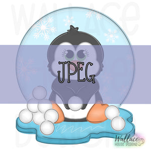 Snowball Fight Penguin JPEG