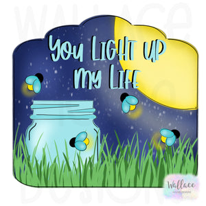 You Light Up My Life Firefly Frame Printable Template
