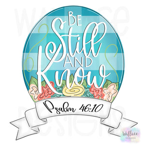 Be Still and Know Psalm 46:10 Banner Printable Template