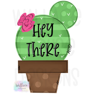 Cactus Hey There! Printable Template