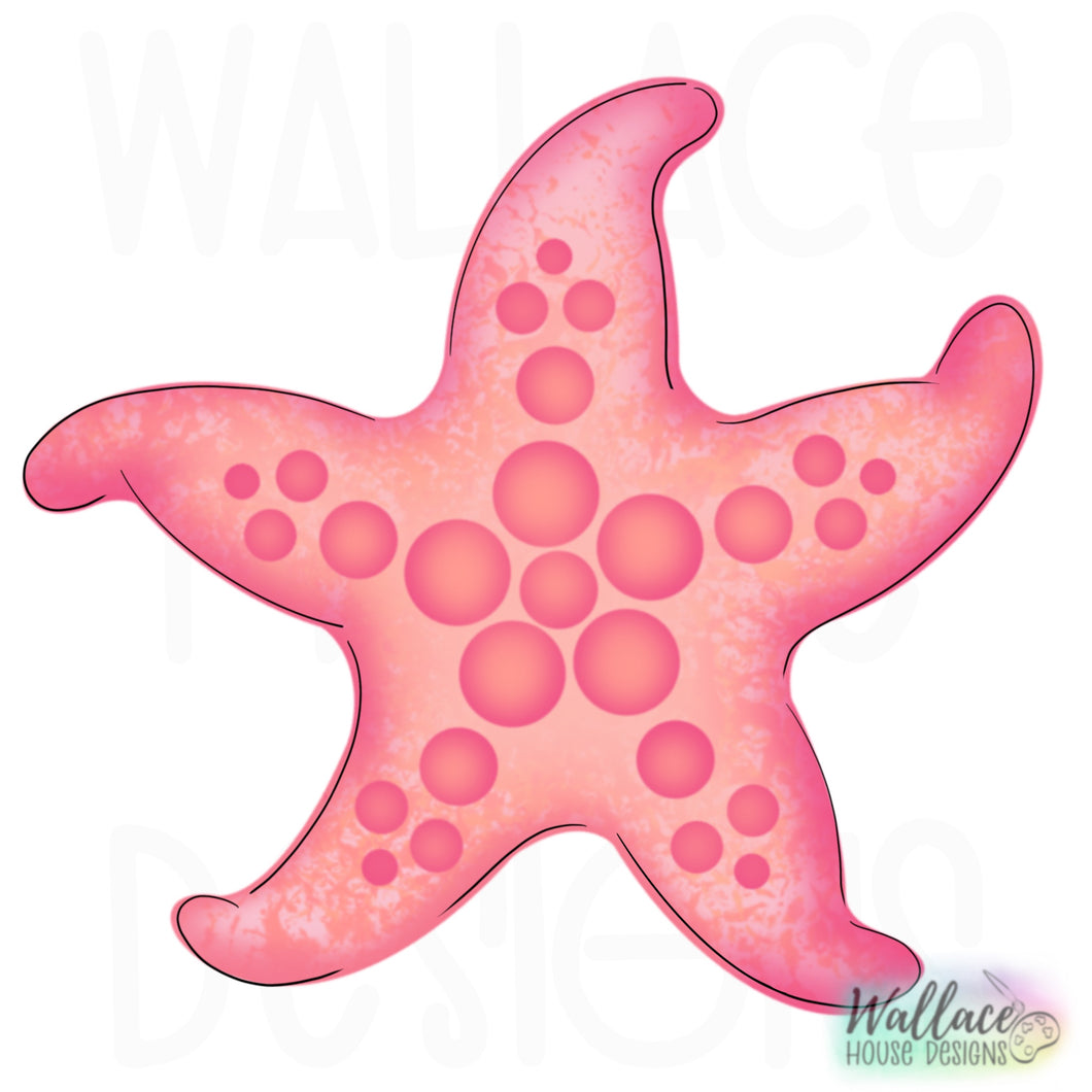 Printable Starfish Stencil