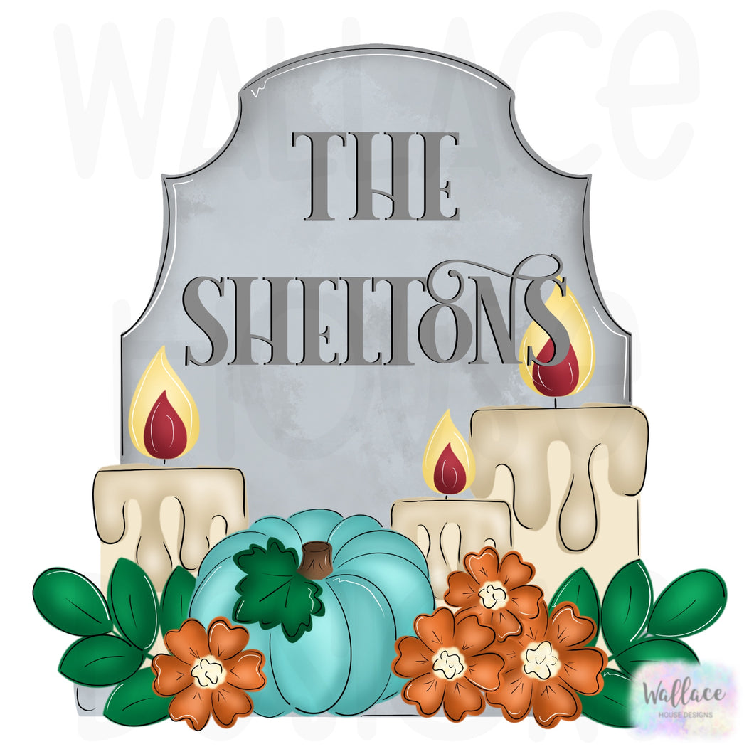 Tombstone Candles Printable Template