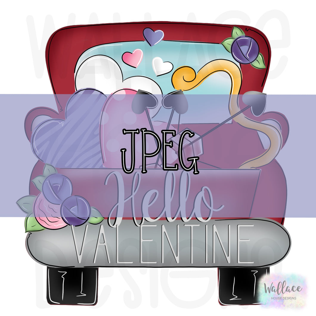 Hello Valentine Truck Bed JPEG