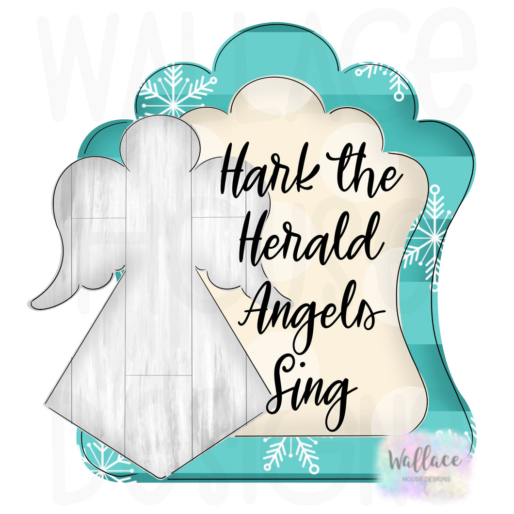 Hark the Angels Frame Printable Template