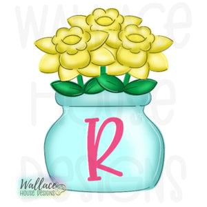 Daffodils Milk Jar JPEG