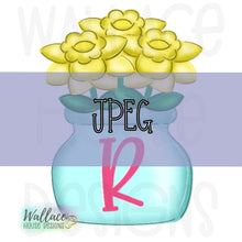Load image into Gallery viewer, Daffodils Milk Jar JPEG
