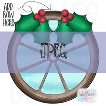 Load image into Gallery viewer, Winter Holly Wagon Wheel JPEG
